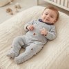 NX755: Baby Woodland Velour All in One/Sleepsuit (0-12 Months)